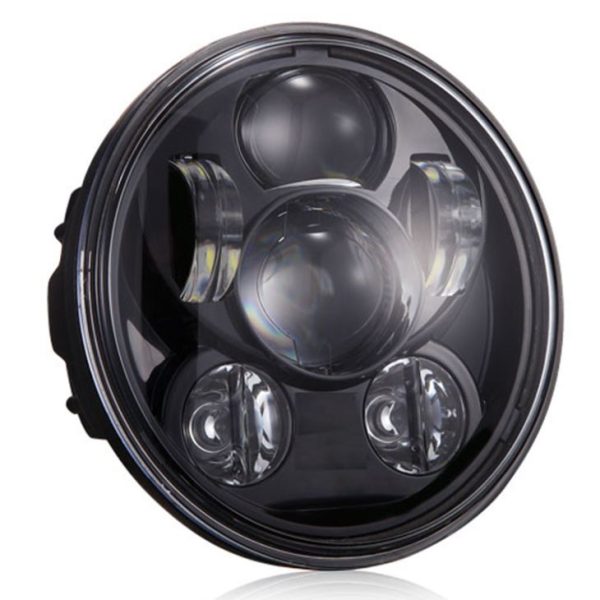 DOT Emark 5.75 Trawst Pennawd Hedalight Hedchight Black wedi'i selio ar gyfer Harley Davidson