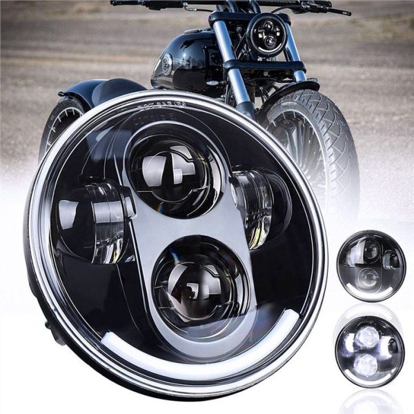 Uchel Lumen Projector Led Beiciau Modur Prifolau 5.75'' Led Headlight 12v Headlight For Harley Davidson