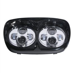 Morsun 5.75 modfedd Prifolau LED Deuol Ar gyfer Harley Road Glide Ultra Motorbike Projector Headlights