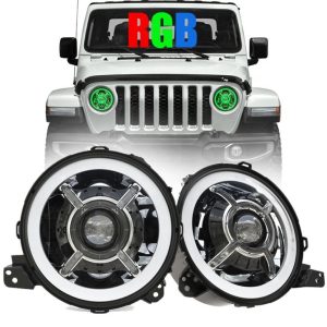 MORSUN LED Headlight 9 Inch For Jeep JL 2018+ CHWARAEON / RUBICON / SAHARA / MOAB