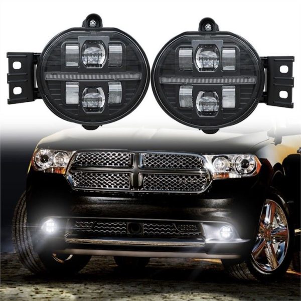 Morsun Uwchraddio LED Fog Light Ar gyfer Dodge Ram Durango Ategolion 1500 2500 3500 LED Bumper Passing Light